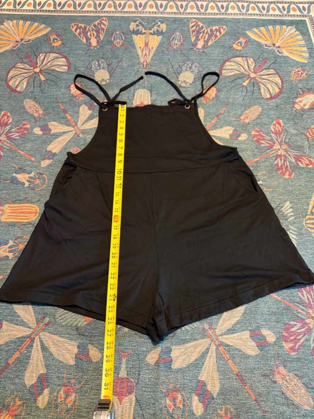 Cider Black Romper with Tie Straps